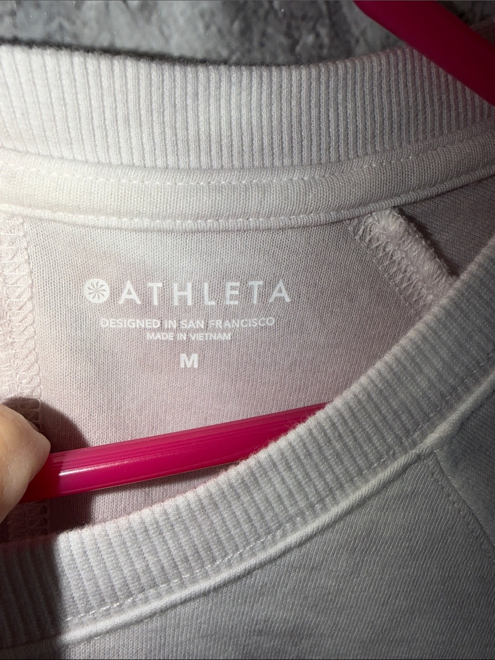 Athleta White Crewneck Sweatshirt